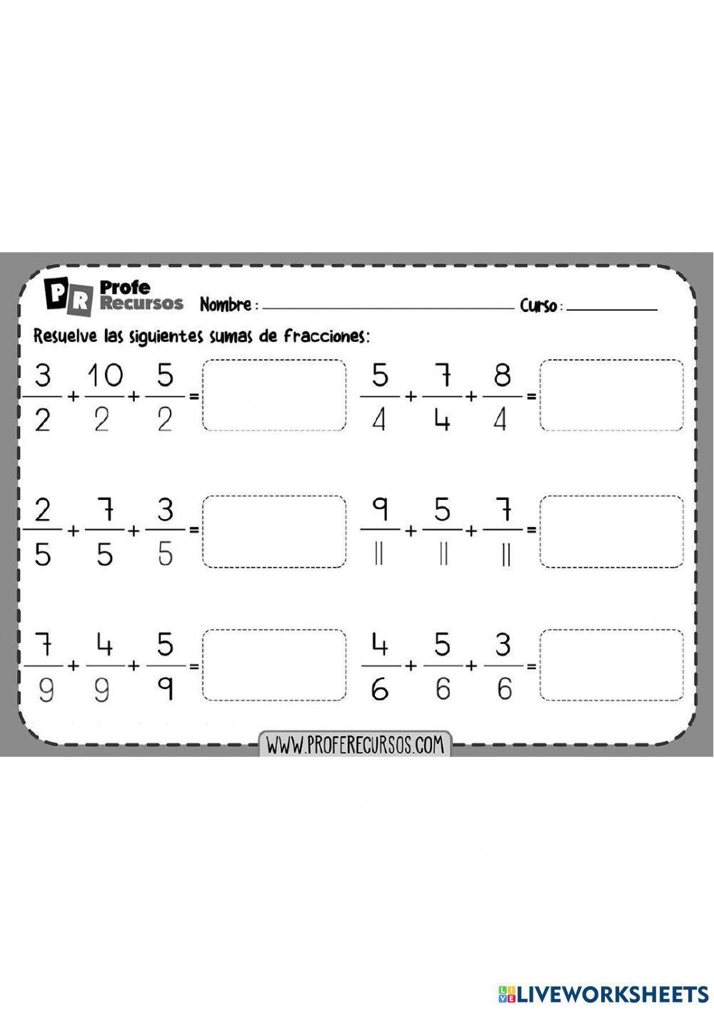 Repaso Matematicas 4to Grado