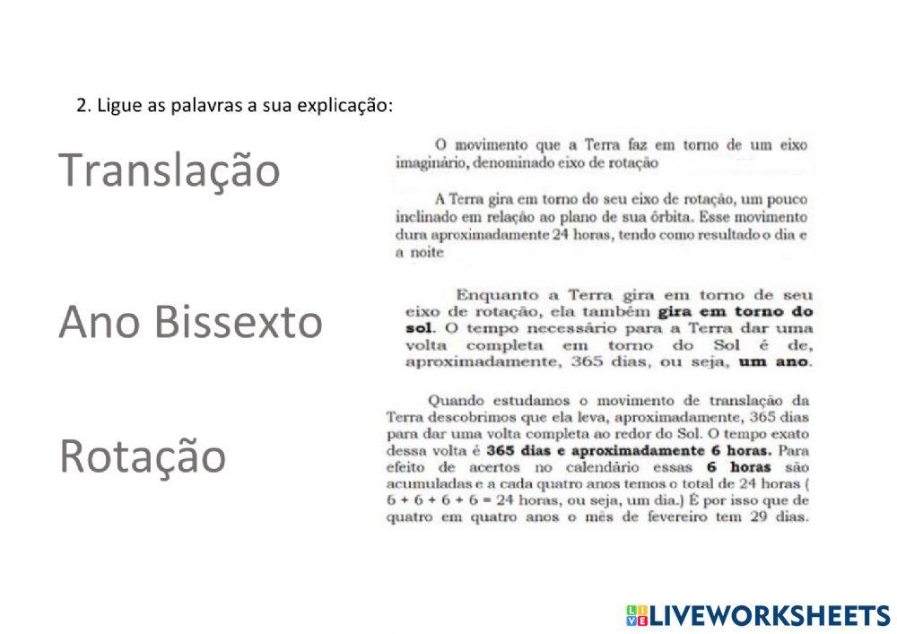 Os Movimentos do planeta Terra