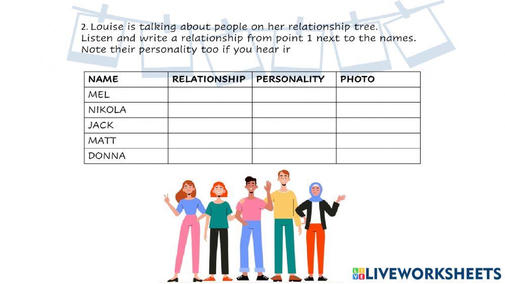 Activity 1- preteens 11