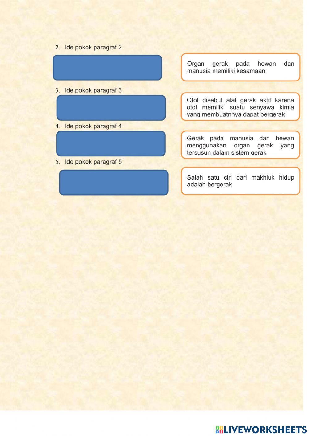 LKPD organ gerak dan ide pokok