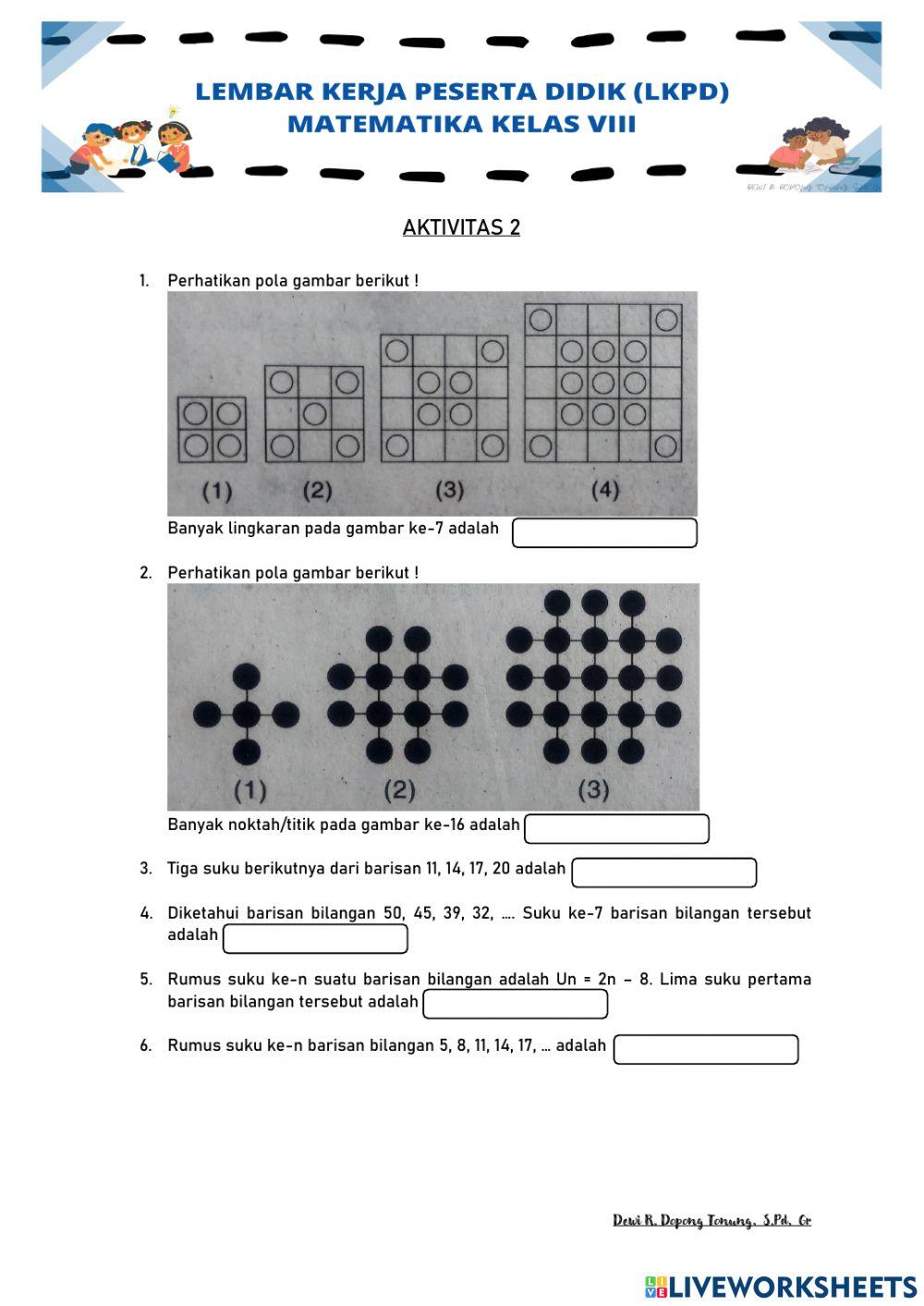 Pola dan Barisan Bilangan