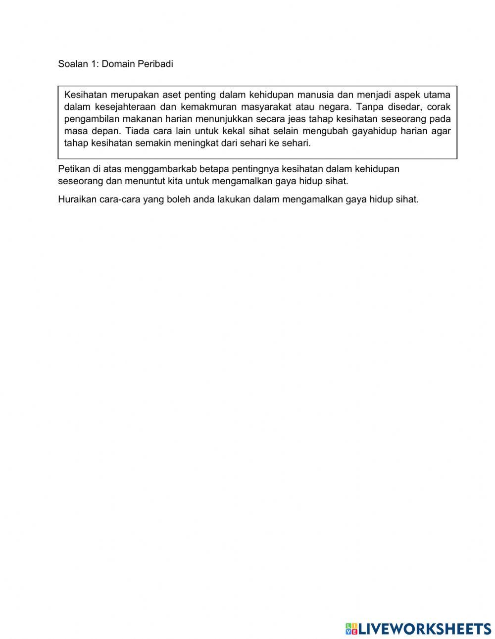 Karangan respon terhad