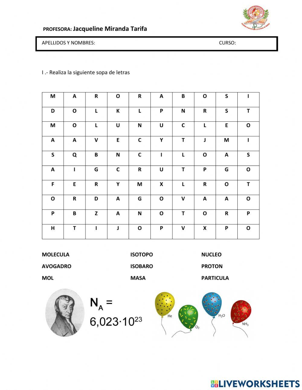 Átomos y moléculas