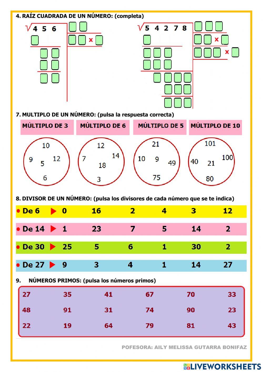 Evaluación bimestral