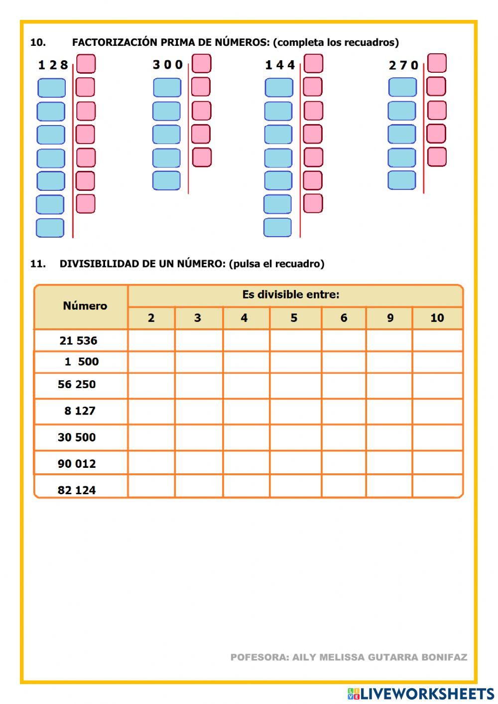 Evaluación bimestral