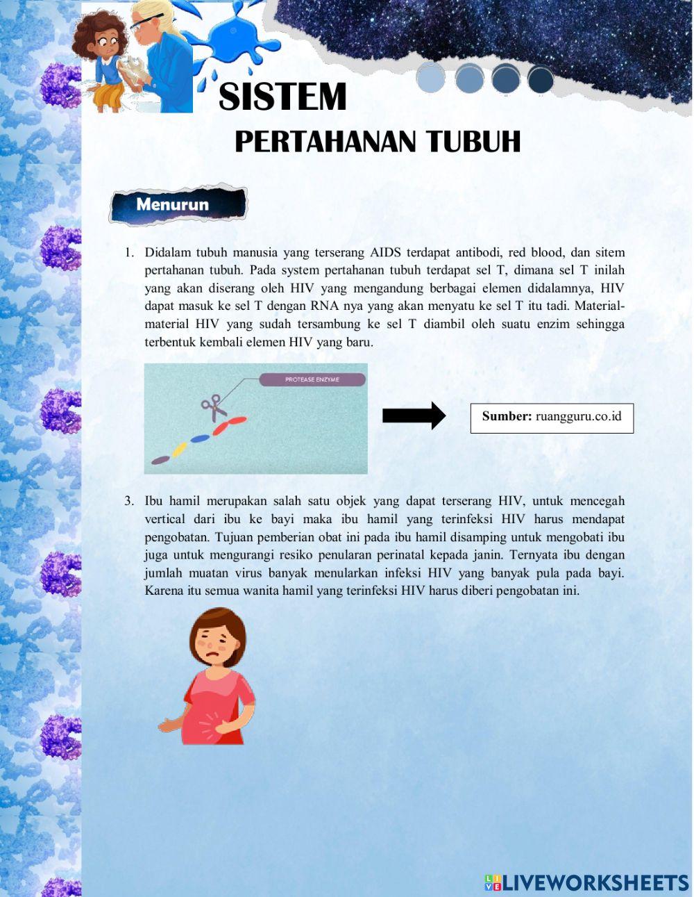 Biologi crossword exercise Live Worksheets