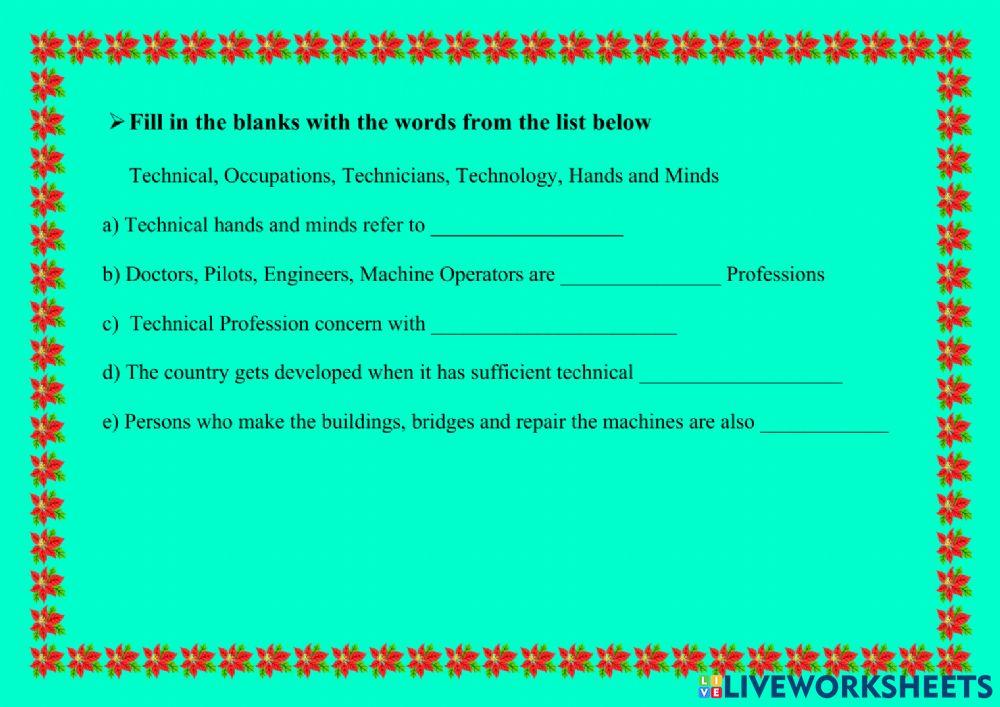 Technical Professions