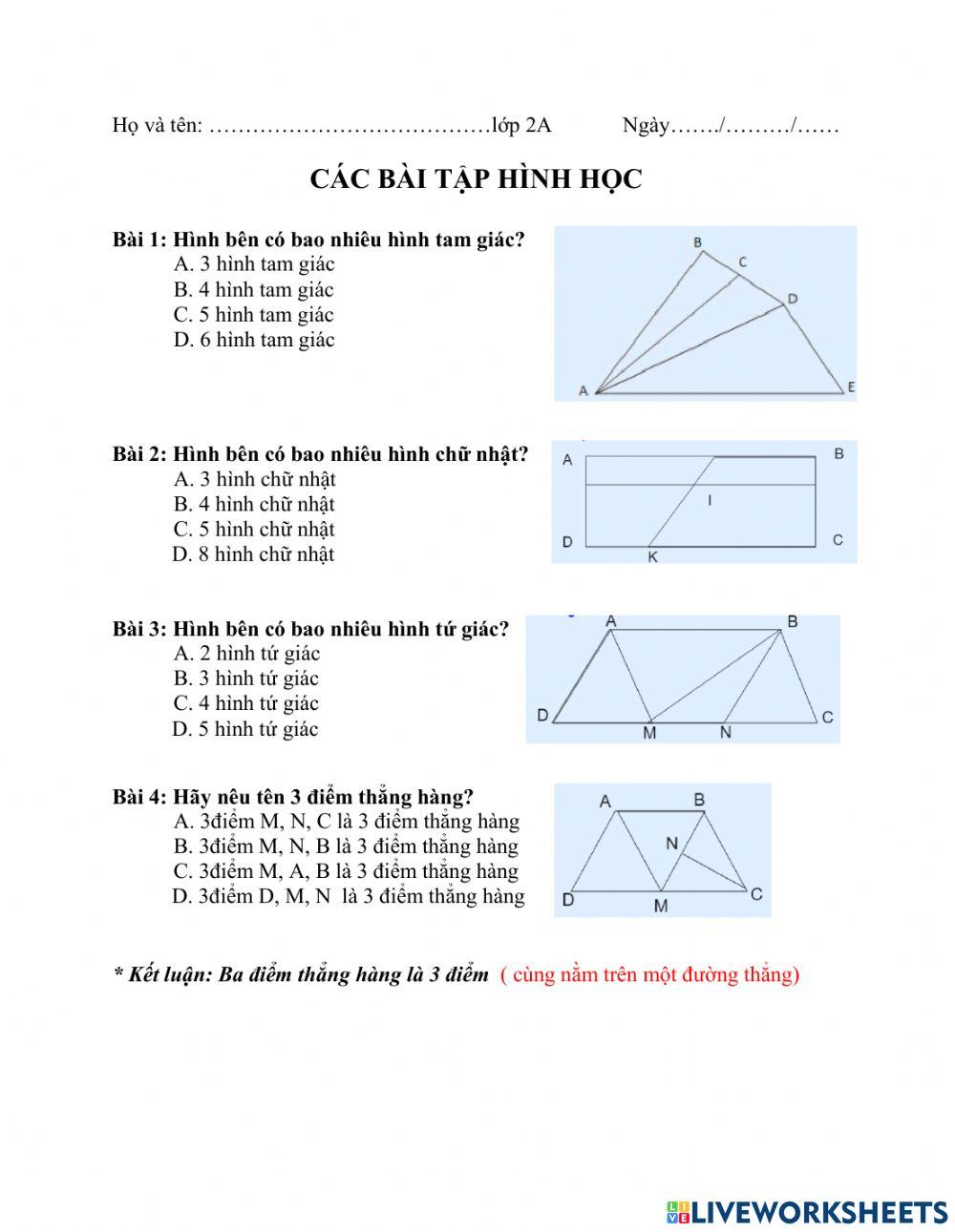 Ôn tập hình học 2
