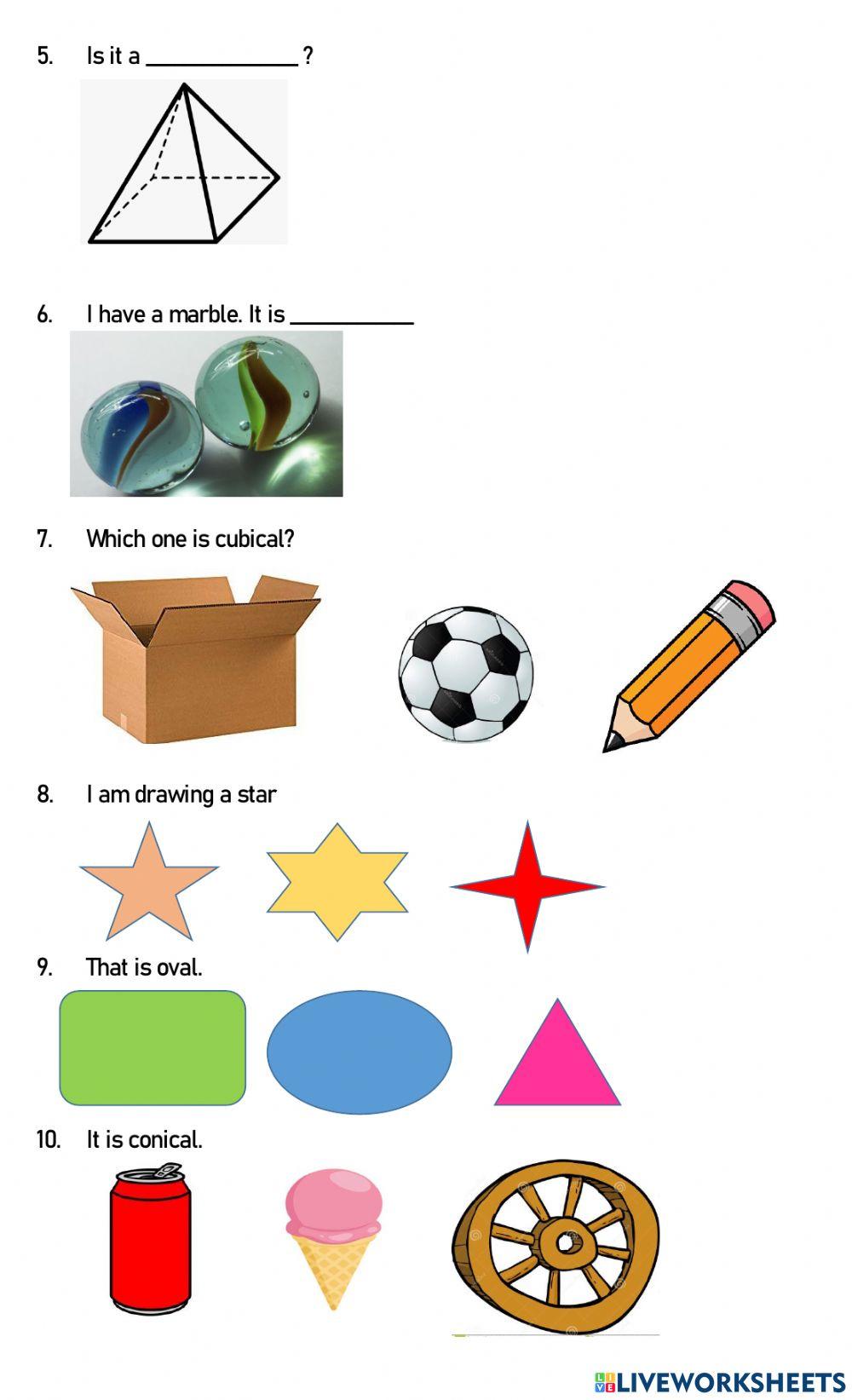 6th grade assessment shape