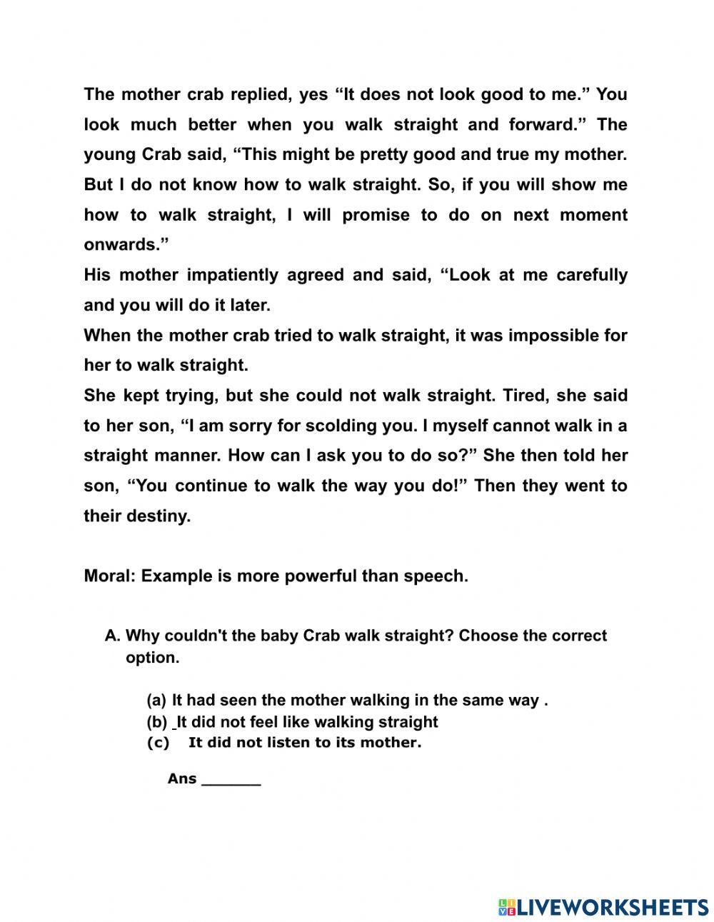 Comprehension Passage