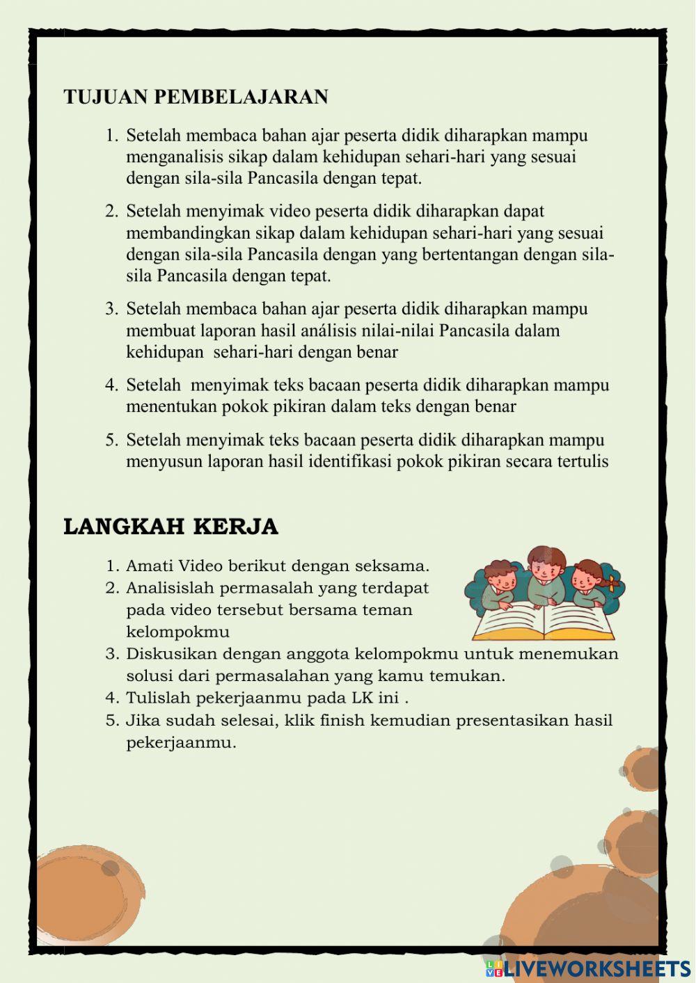 LEMBAR KERJA PESERTA DIDIK (LKPD) Kelas 5