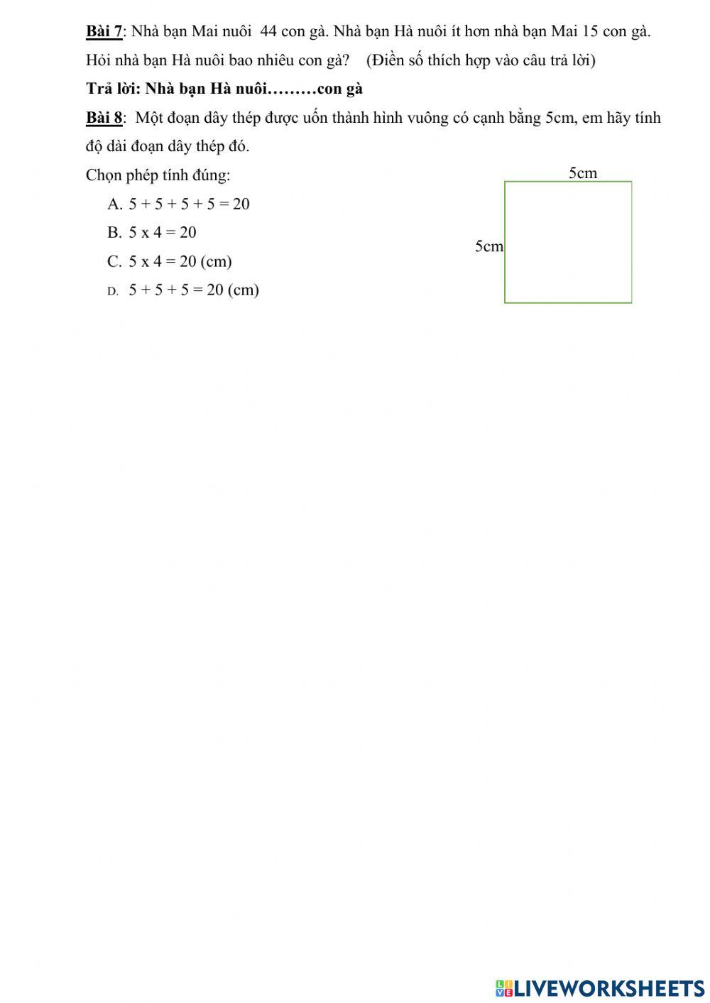 Ôn tập về số và phép tính 2