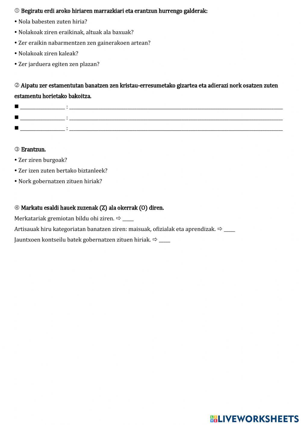 Kristau erresumetako gizartearen galdetegia