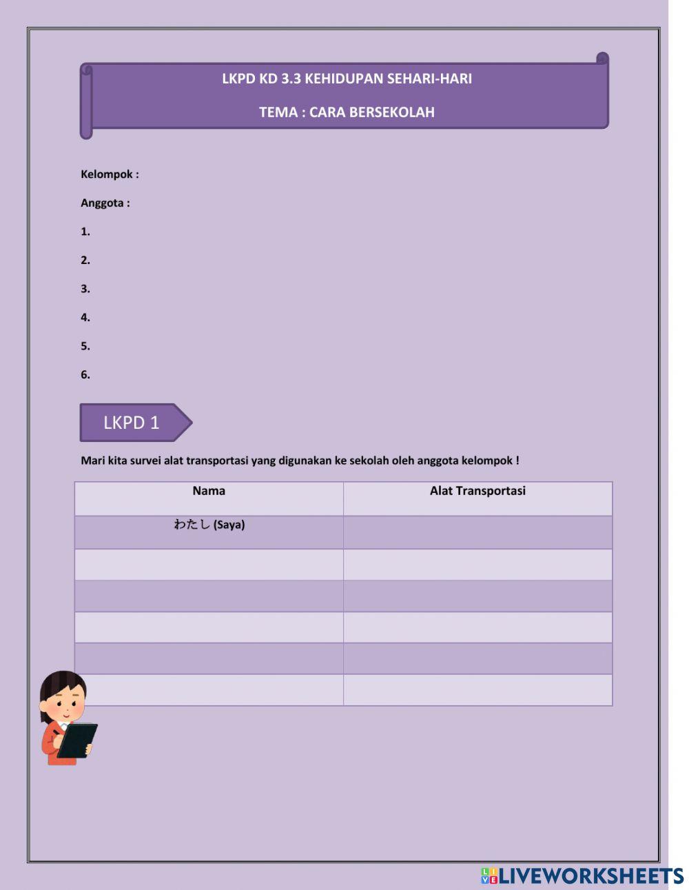 KD 3.3 Cara bersekolah