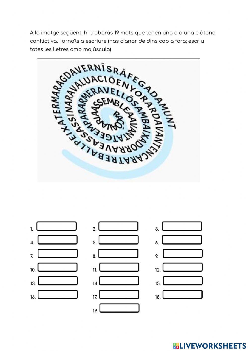 A-e àtones mots conflictius