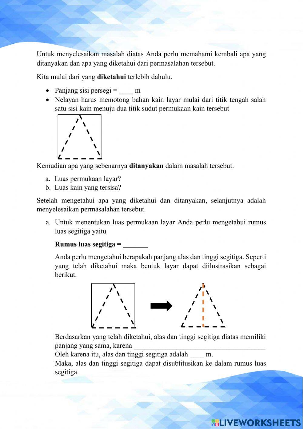 Segiempat dan segitiga