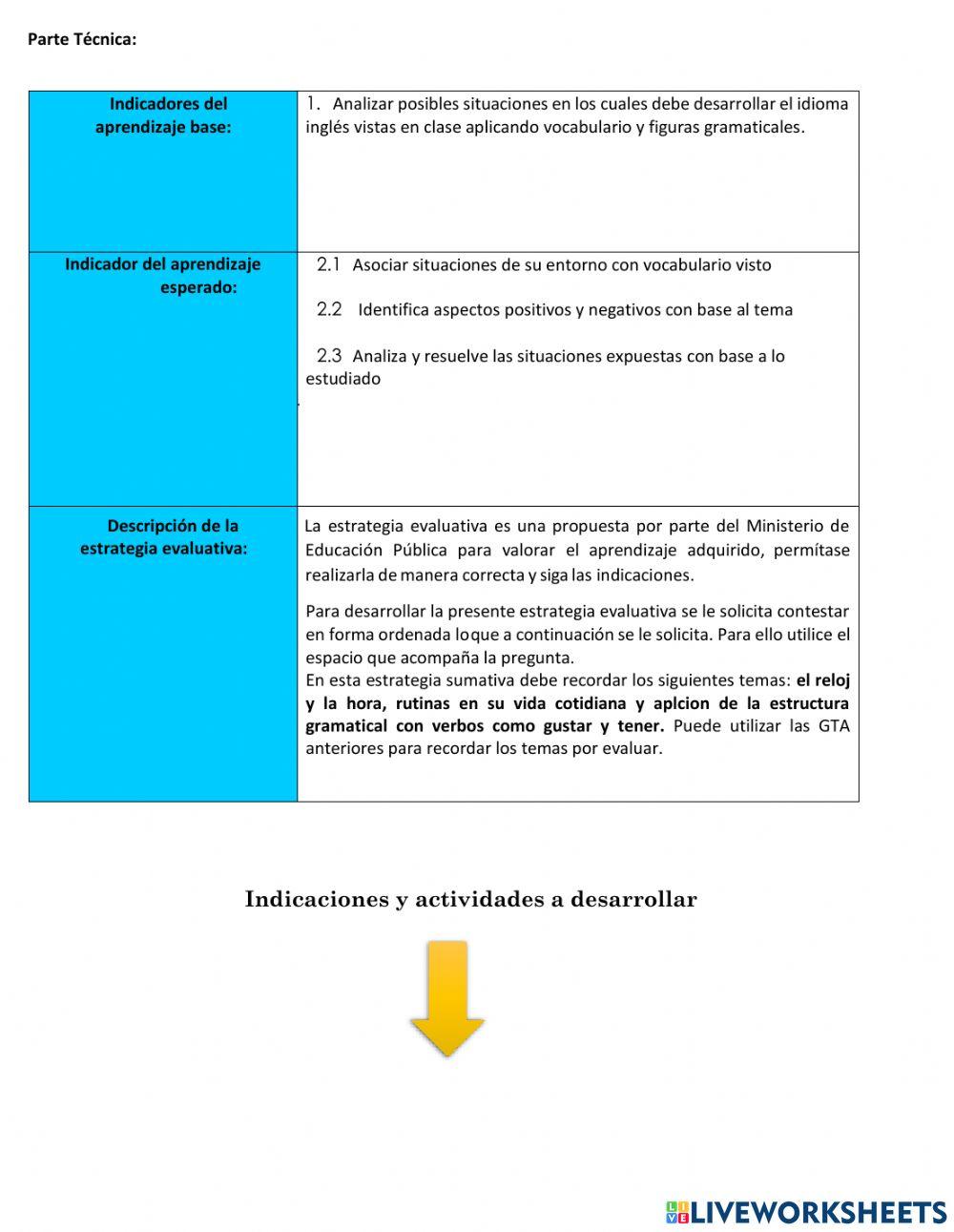 Estrategia tercero science