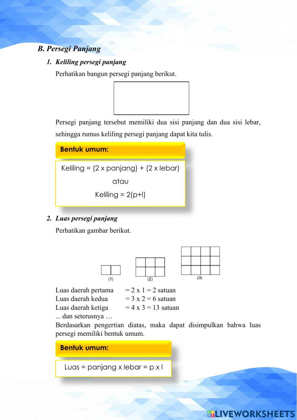 Segiempat dan segitiga