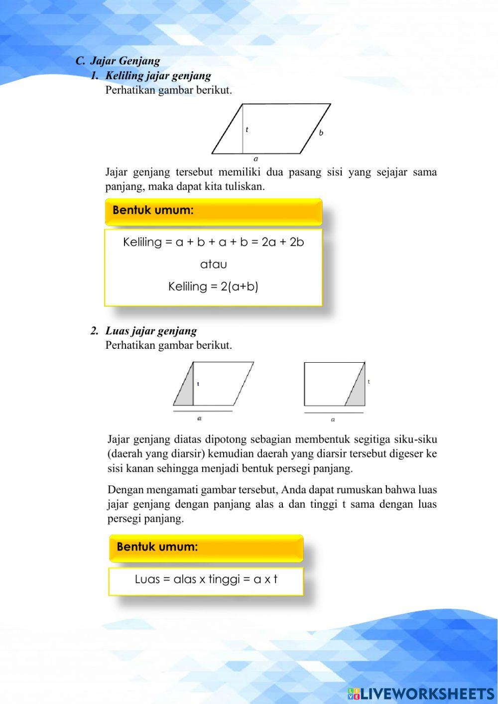 Segiempat dan segitiga