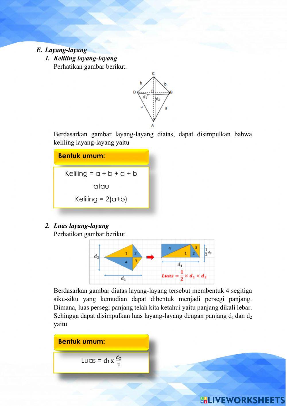Segiempat dan segitiga