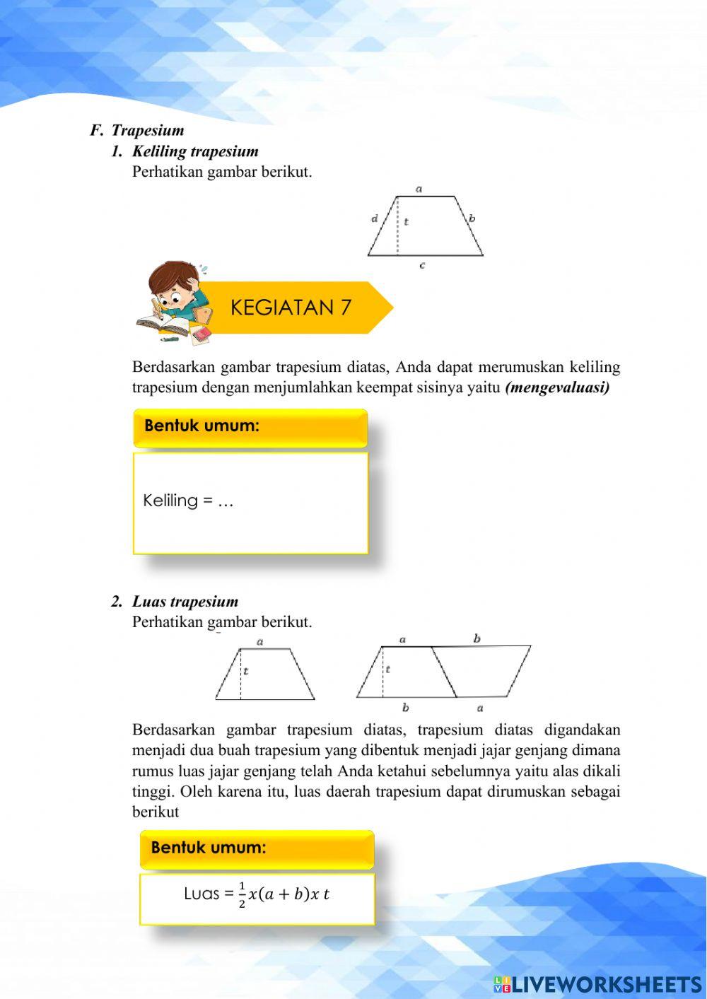 Segiempat dan segitiga
