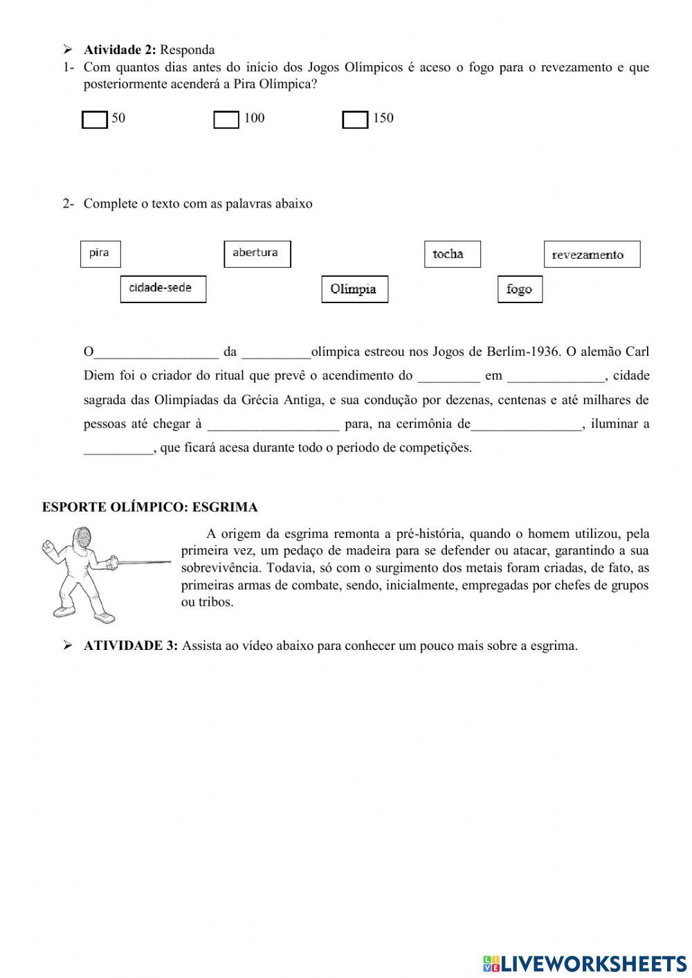 Olimpíadas, esgrima