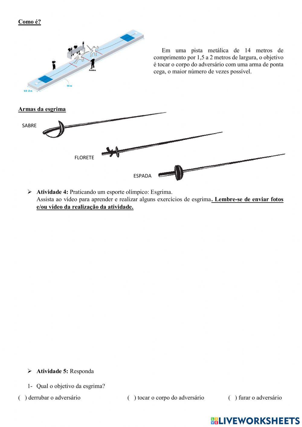 Olimpíadas, esgrima