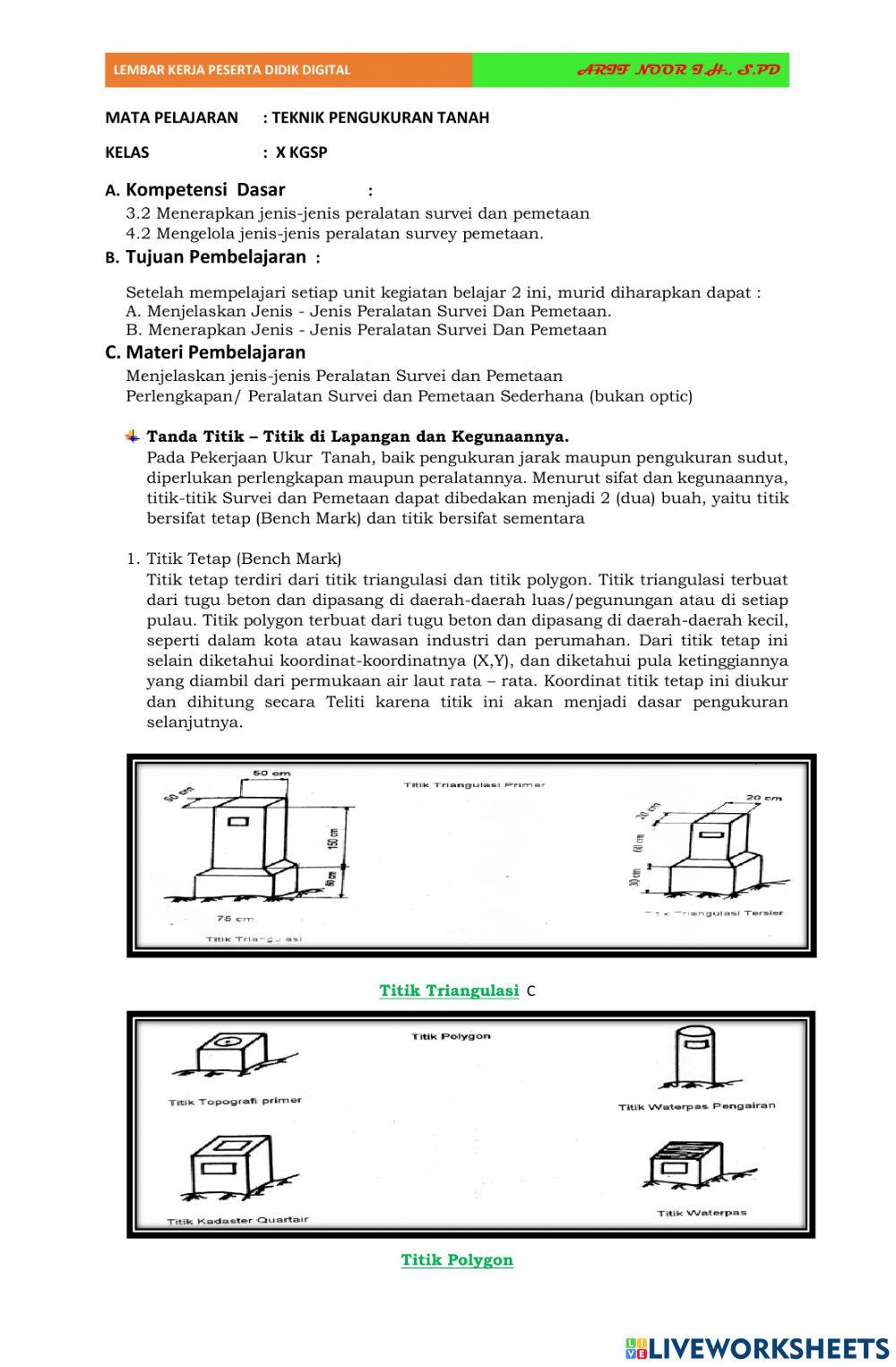 Lkpd teknik pengukuran tanah