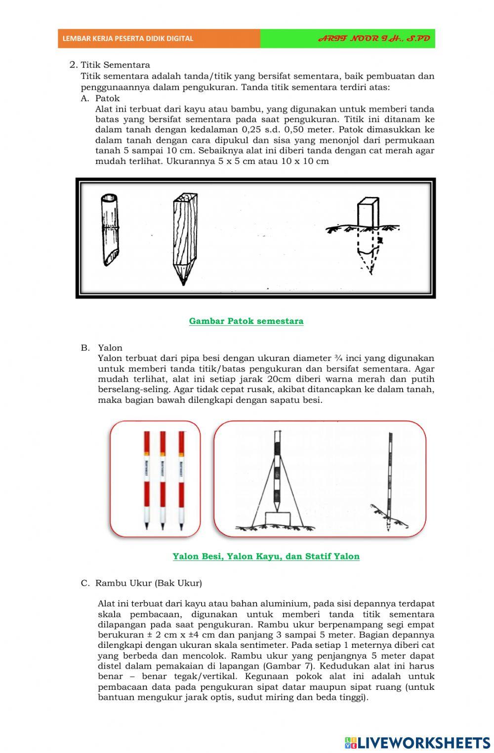 Lkpd teknik pengukuran tanah