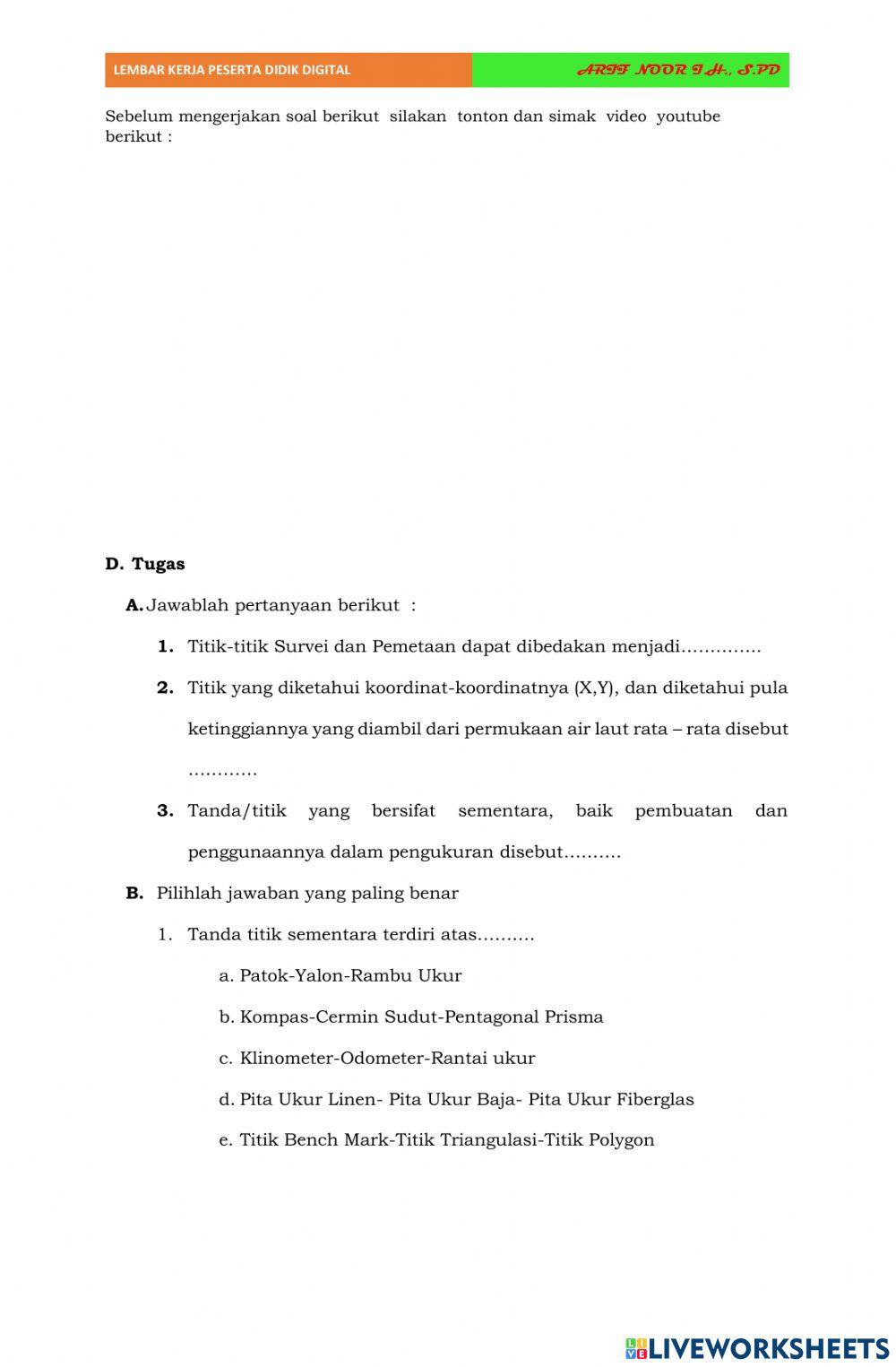 Lkpd teknik pengukuran tanah