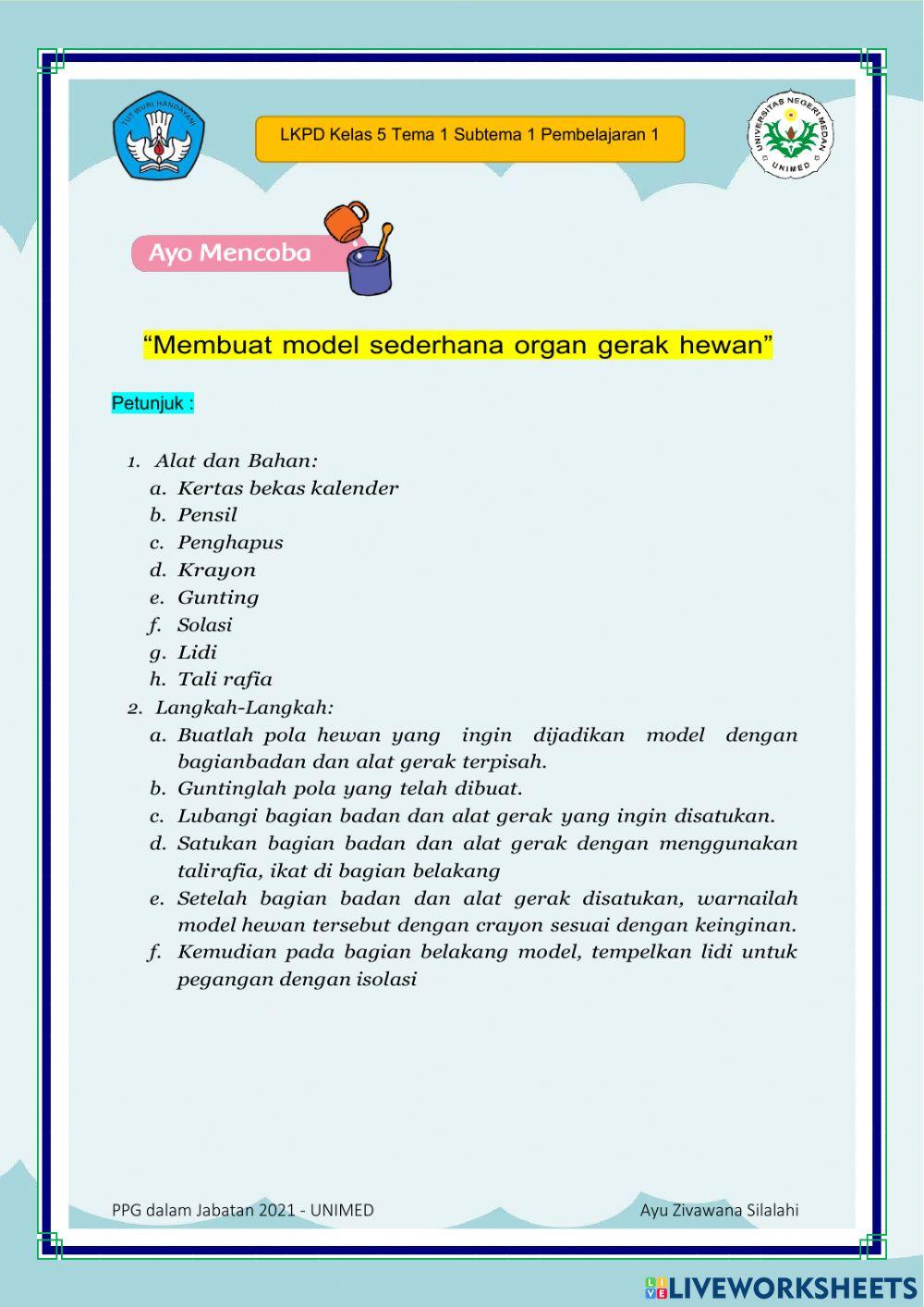 LKPD Kelas 5 (Individu)