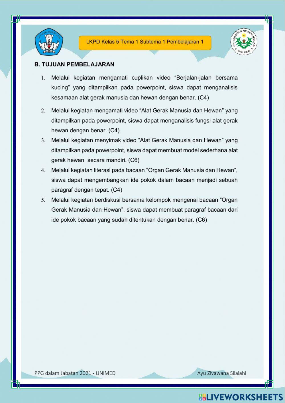 LKPD Kelas 5 (Kelompok)