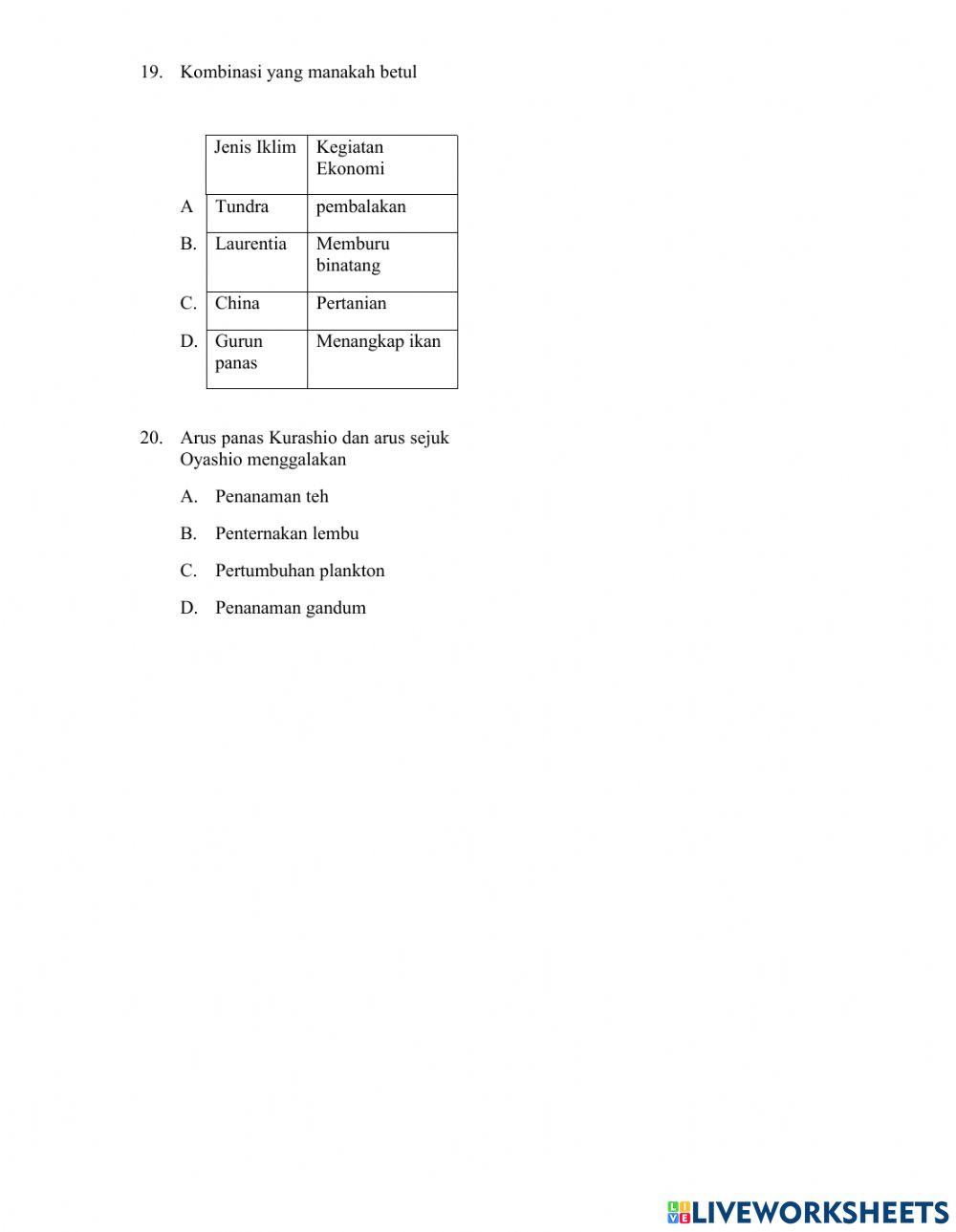Peperiksaan Pertengahan Tahun 2021 Bahagian A