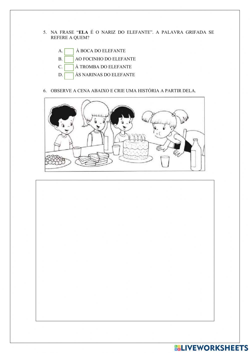 Atividade de Português