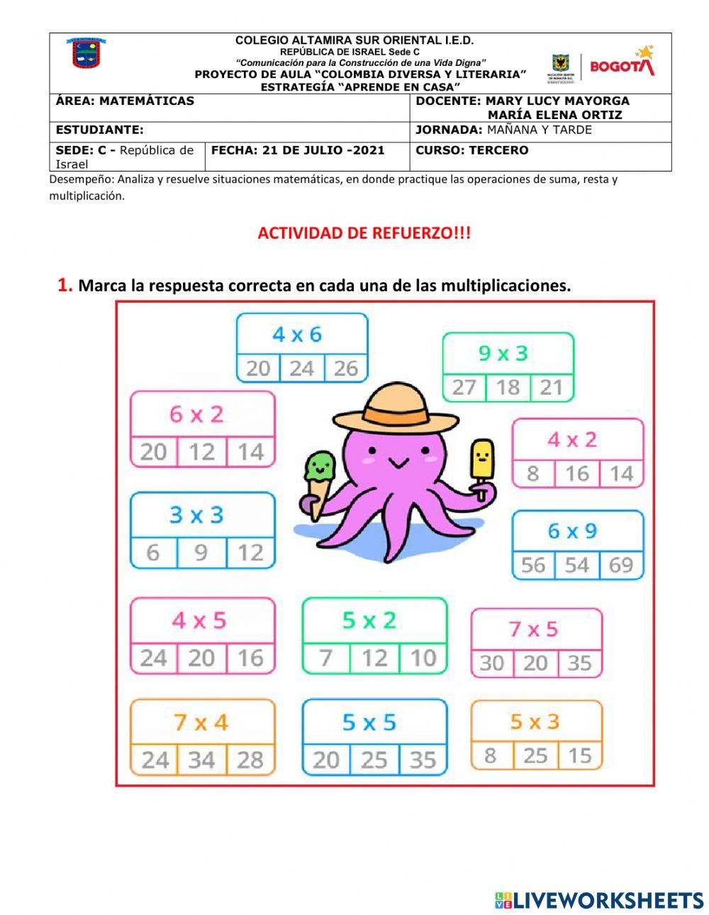 Taller Refuerzo de operaciones