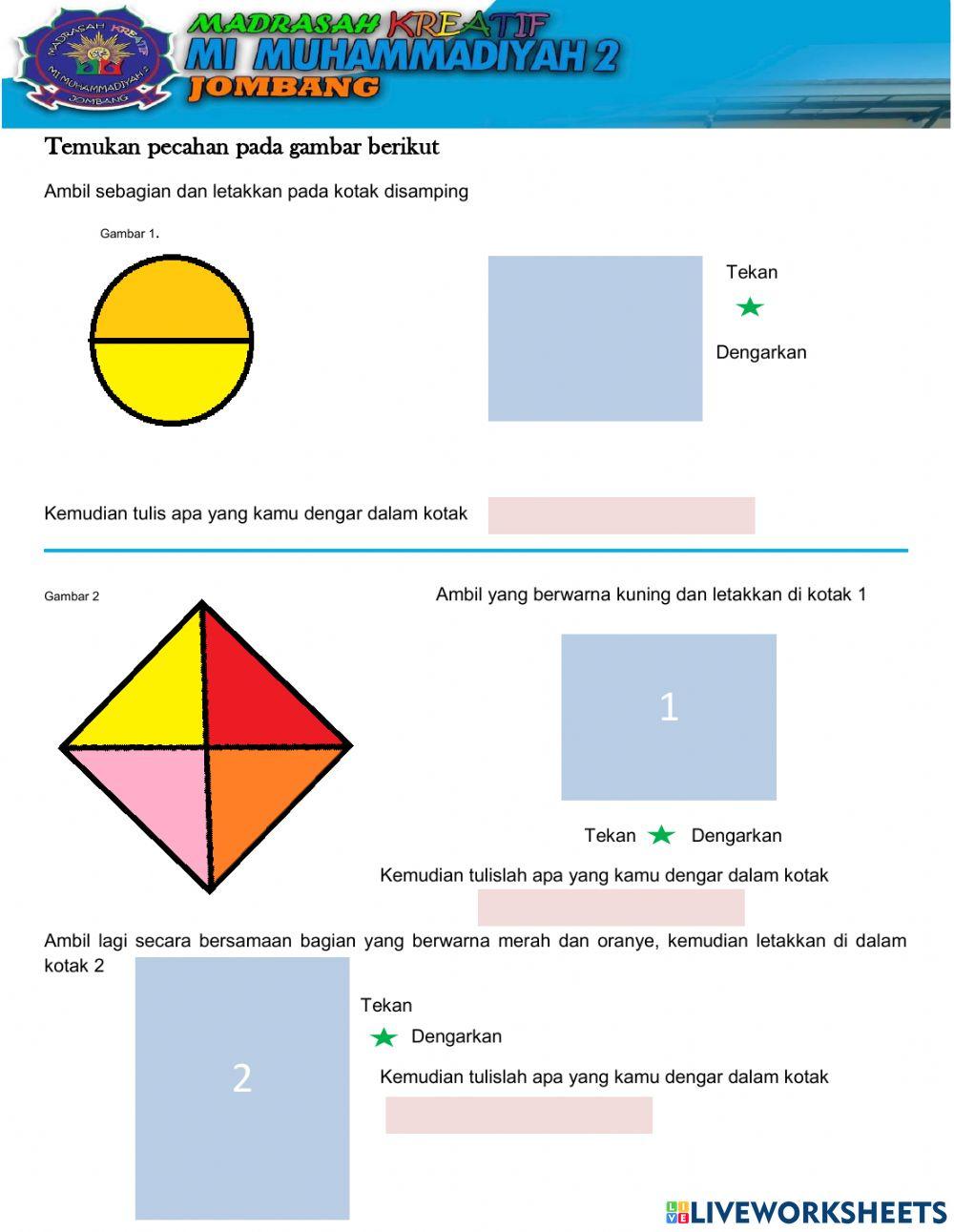 LKPD mengenal pecahan