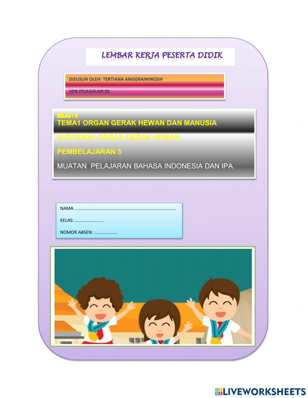 LKPD Kelas 5 Tema 1