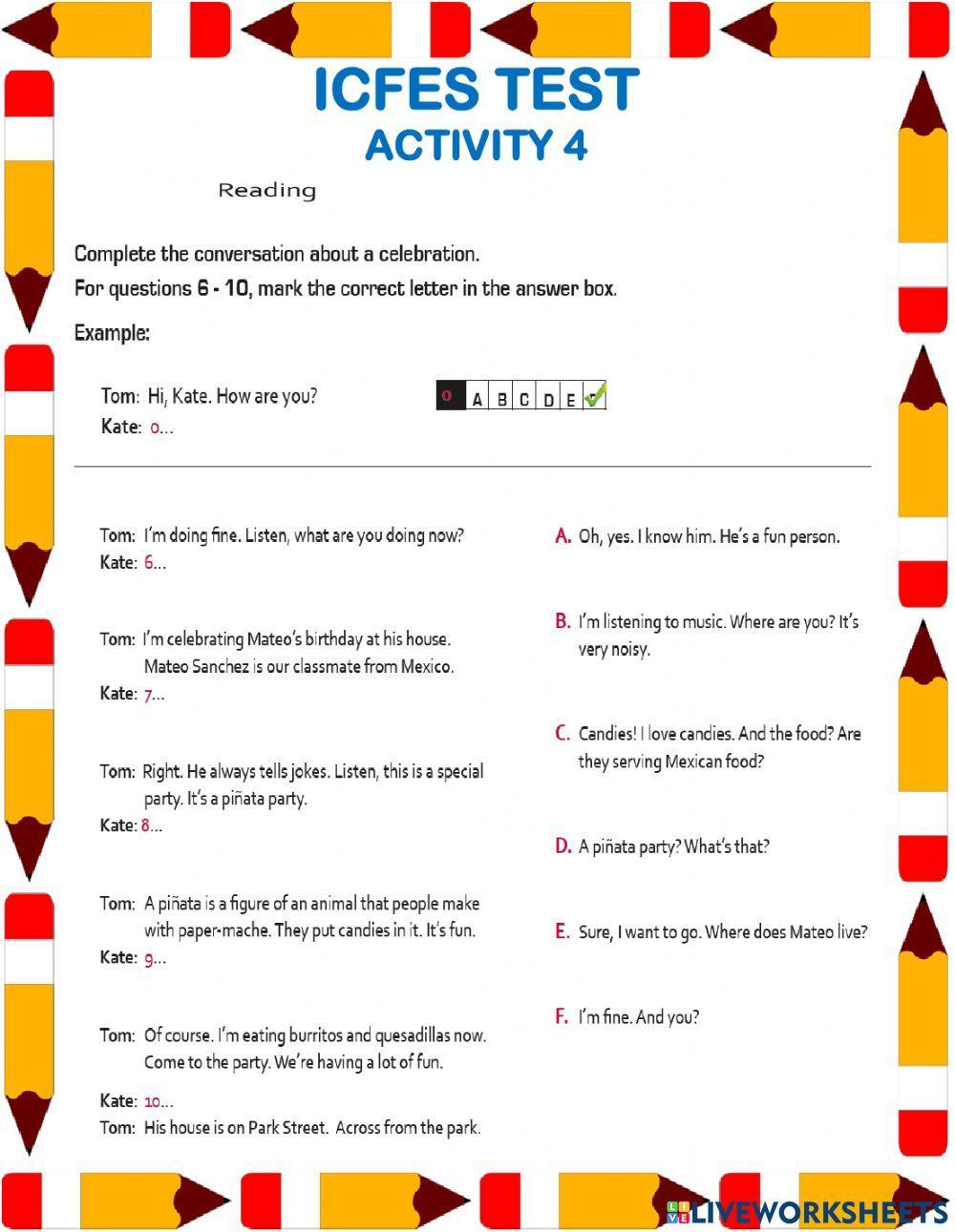 Icfes Test - Activity 4