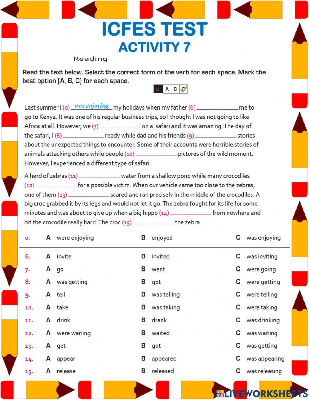 Icfes Test - Activity 7