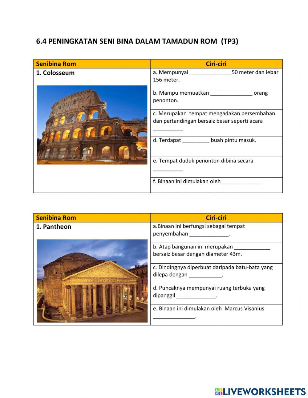 6.4 Peningkatan seni bina dalam tamadun Rom