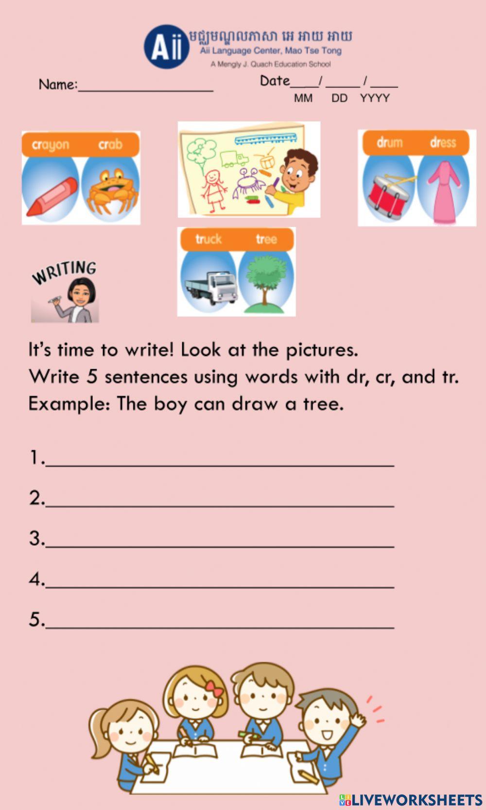 1180555 Consonant Blends Cherryagui LiveWorksheets