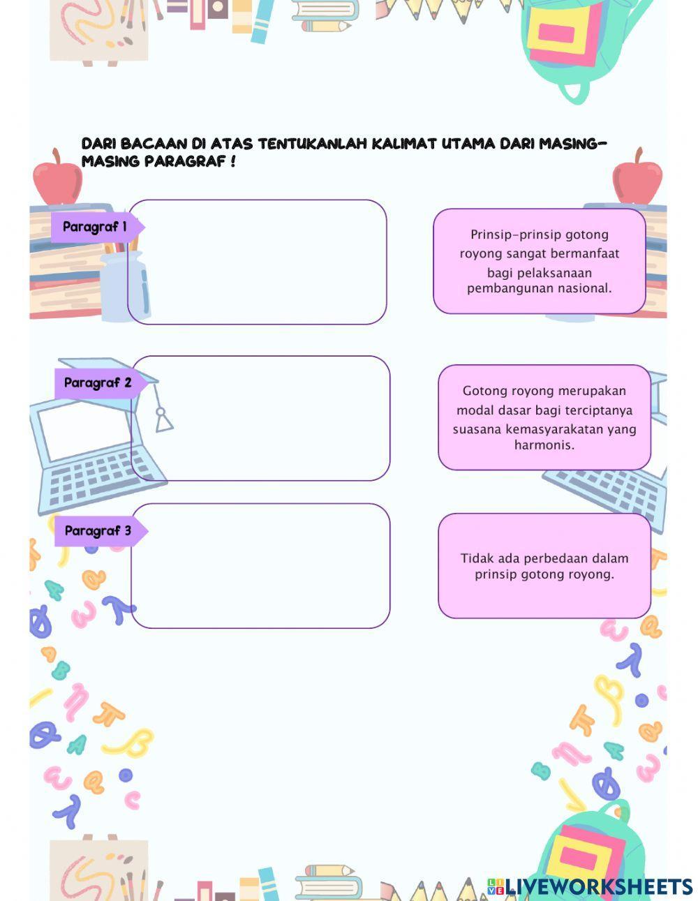 Bahasa Indonesia Tema 1 Subtema 1