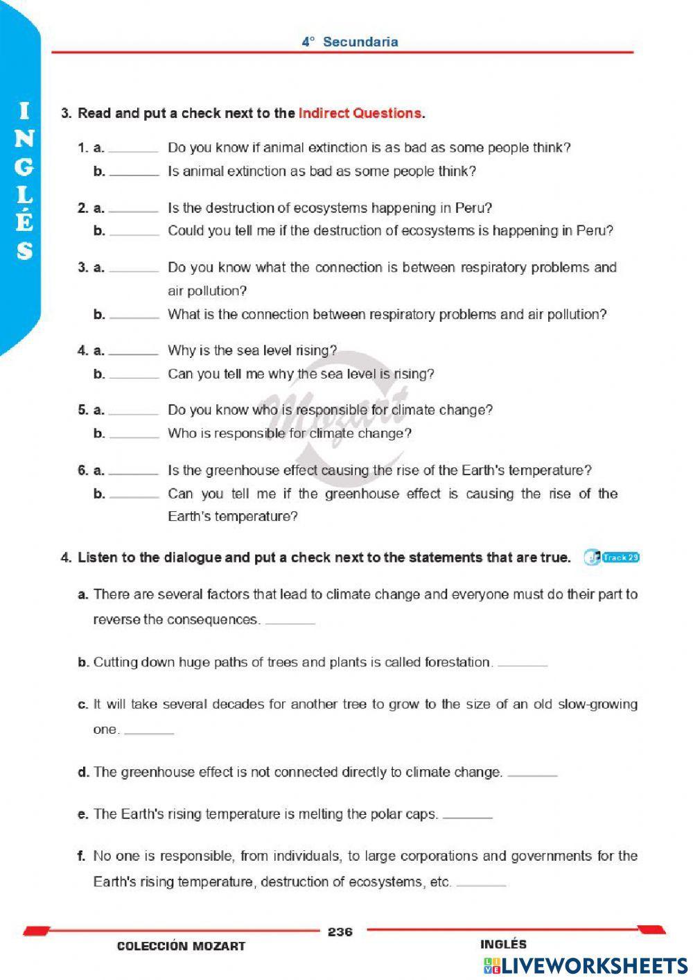 Unidad 5 - inglés 4°