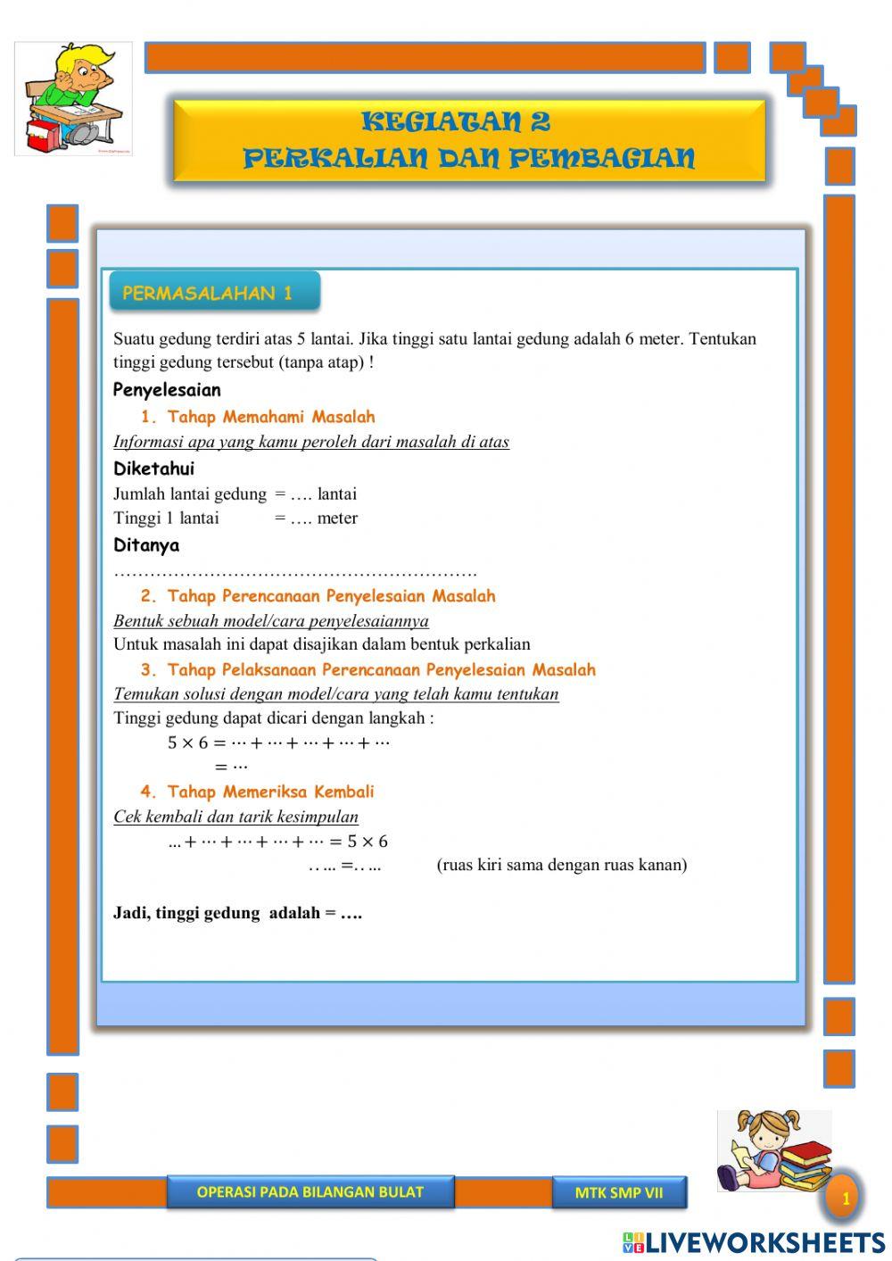 Perkalian dan Pembagian