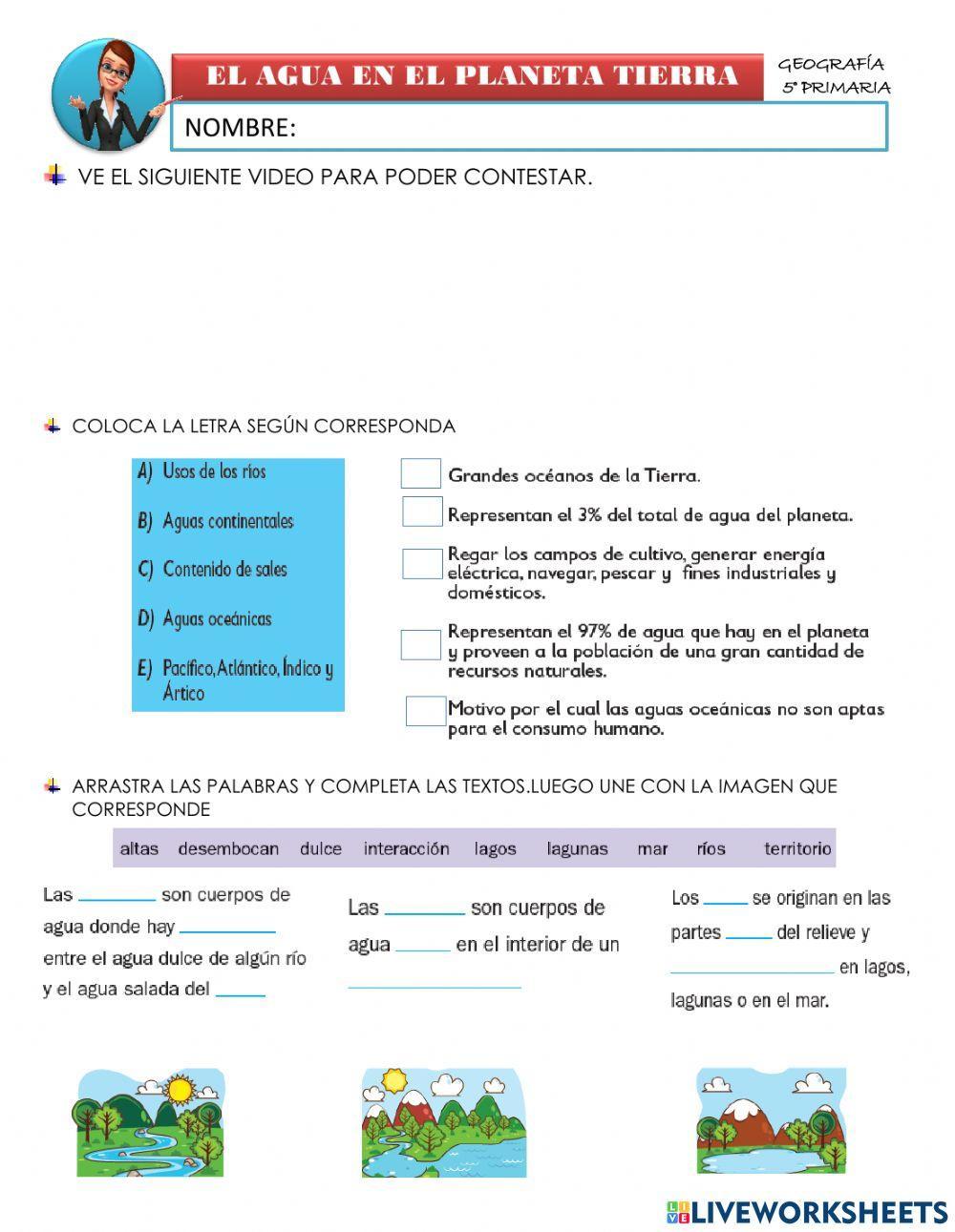 El agua en la tierra