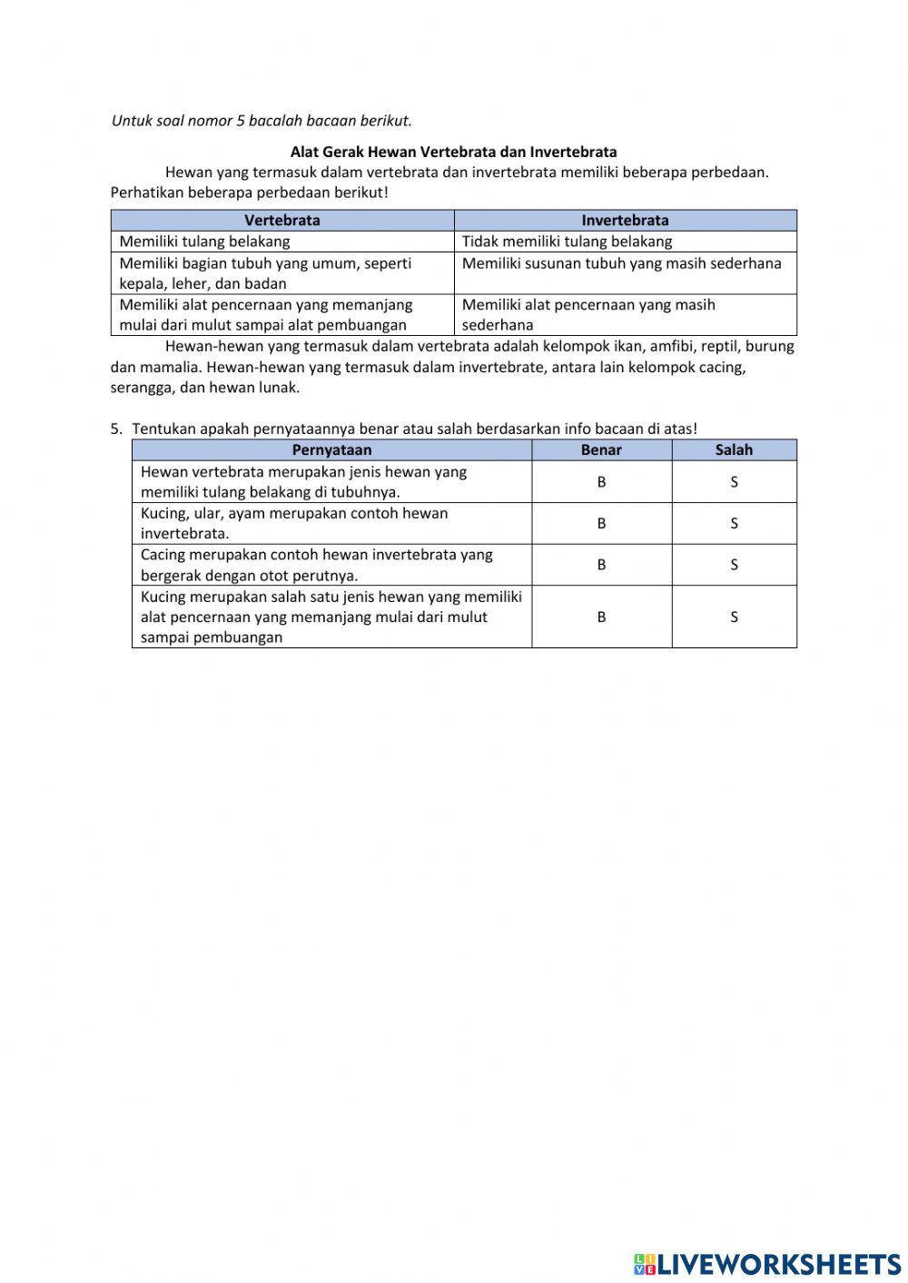 IPA Organ Gerak Hewan (1.1)