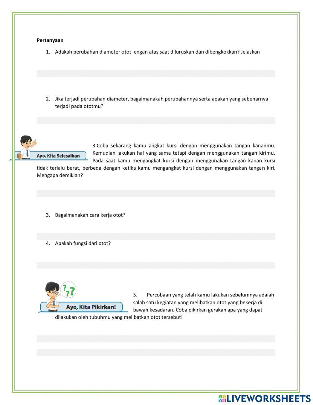 Otot dan gangguan gerak kelas 8