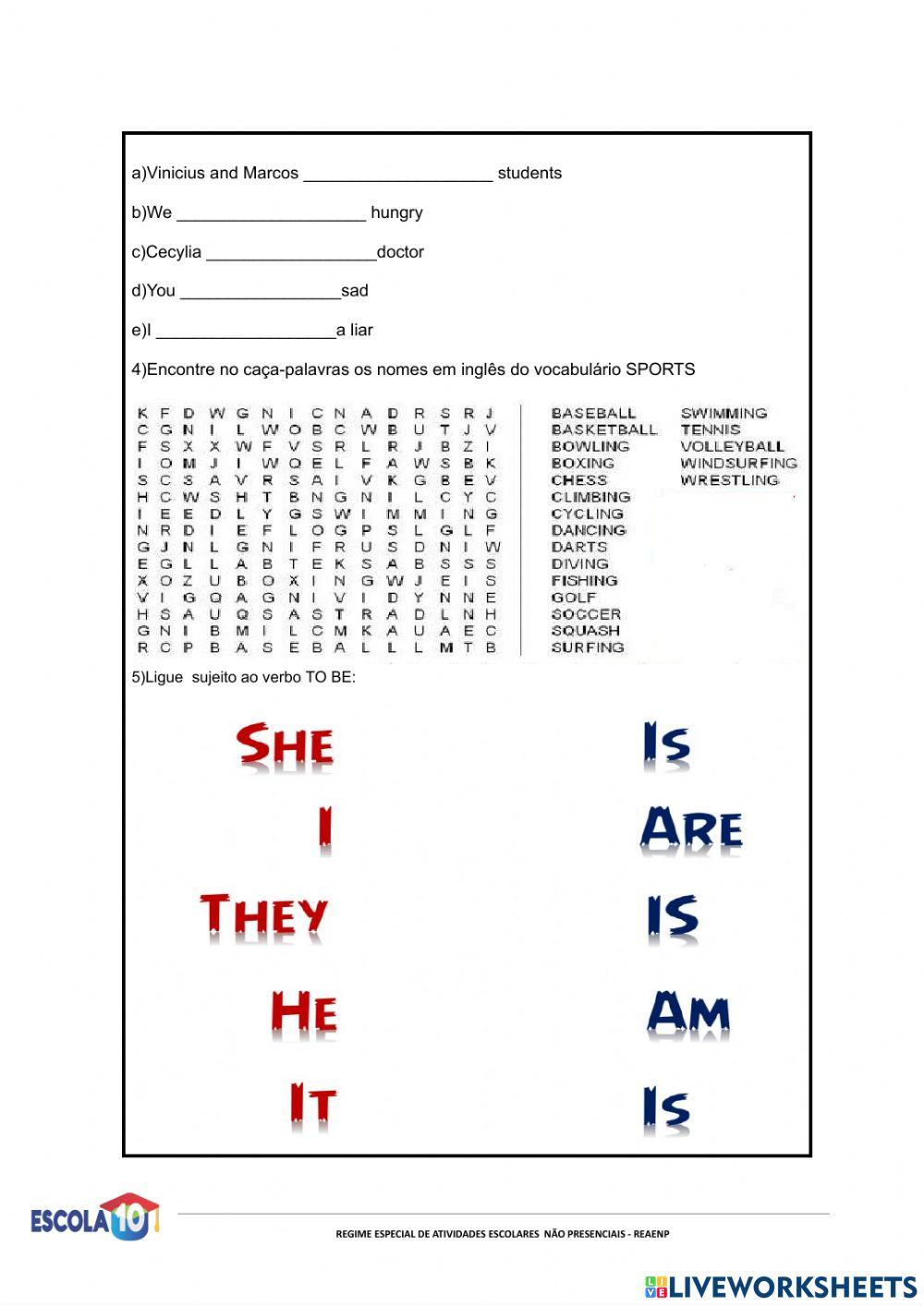 Avaliação de inglês  -8° ano -2º bimestre- Benedito Moraes