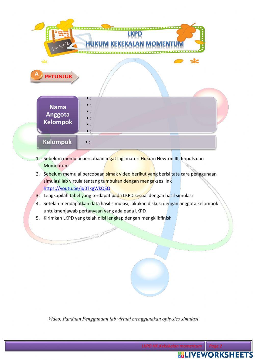 HK. Kekekalan Momentum 2