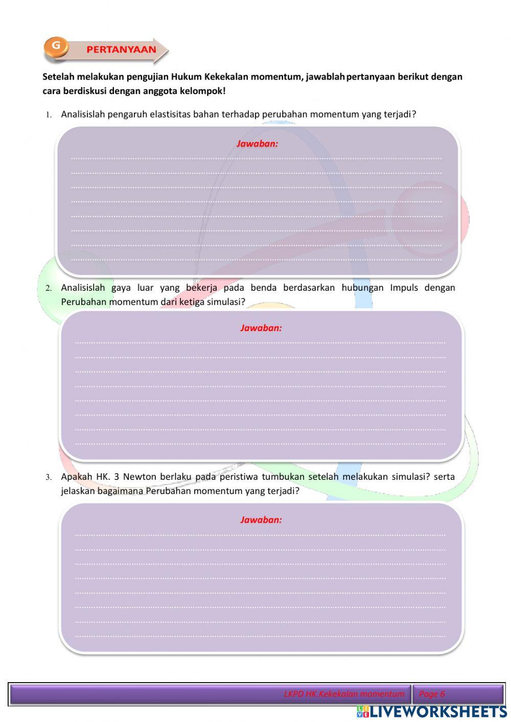 HK. Kekekalan Momentum 2
